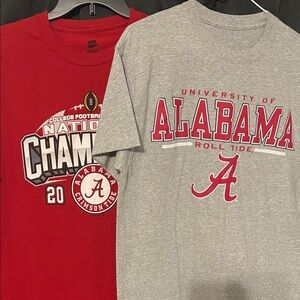 Pair of Alabama T-Shirts - Roll Tide Roll!